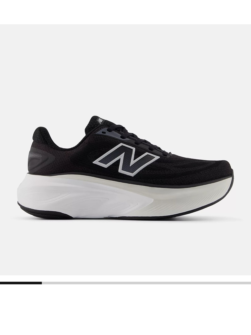 NEW BALANCE Women's Fresh Foam X More v6 Running Shoe, Black & White, Size 8.5W